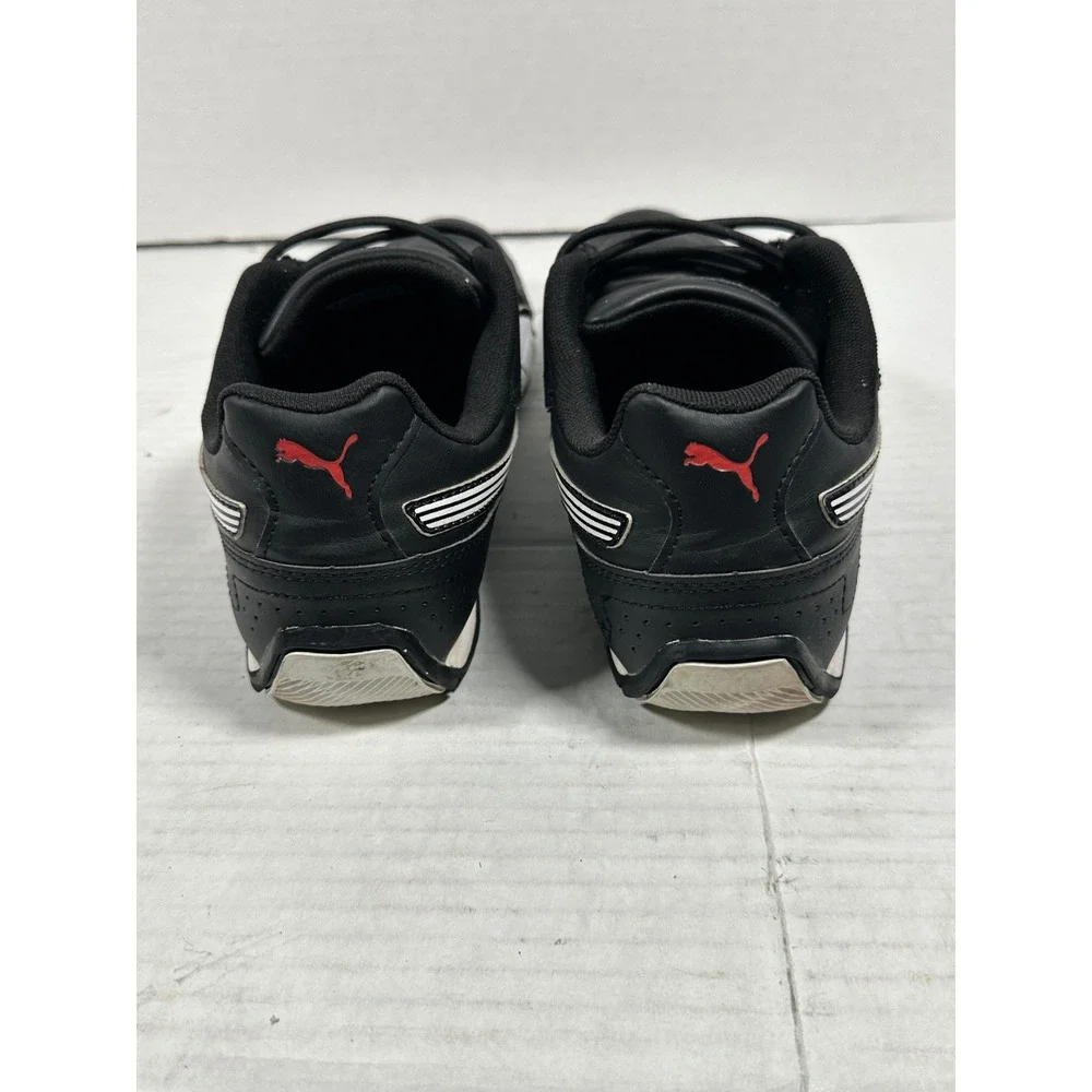 Puma Redon Bungee Mens 11.5 Black White Red Running Shoes 388167-02